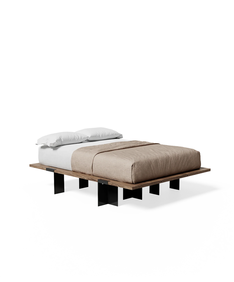 The Floyd Bed – Lift Off in 'Walnut/Black'