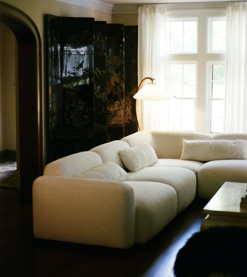 The Soft Serve Sectional featured in our Detroit home tour with Lana & David.