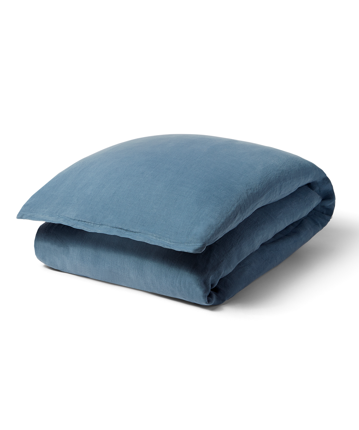 Linen Duvet Cover - King Blue