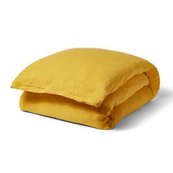 Linen Duvet Cover - Full/Queen - Mustard