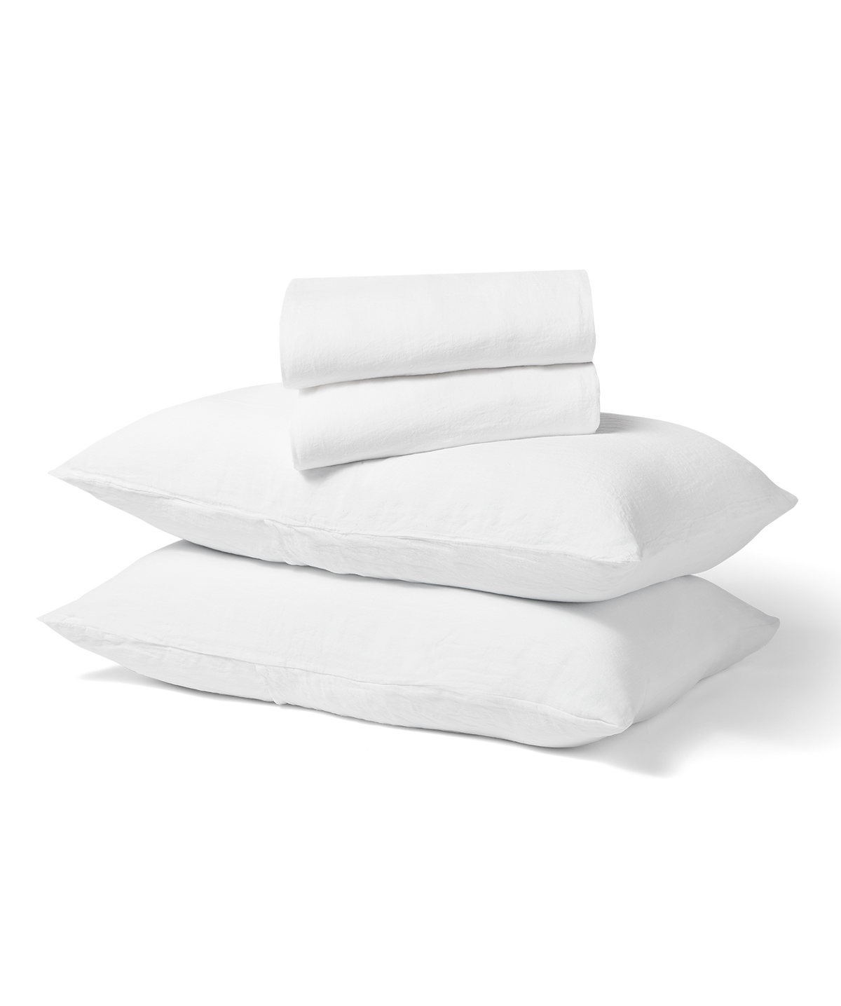 Linen Duvet + Sheet Set - Queen - White